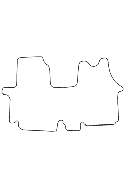 Tailored Rubber Floor Mat Nissan Primastar 2002-2014 - Front Mat