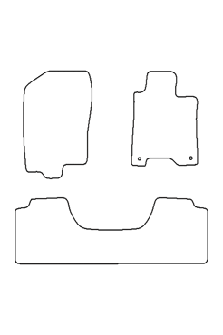 Tailored Rubber Floor Mat Nissan Navara NP300 2016 on - Front & Rear Mats