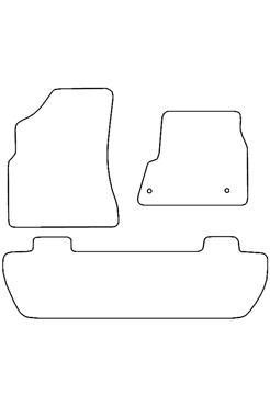 Tailored Rubber Floor Mat Peugeot Partner 2008-2018 - Front & Rear Mats - Tepee