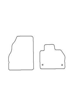 Tailored Rubber Floor Mat Renault Kangoo 2008 on - Front Mats - Pair