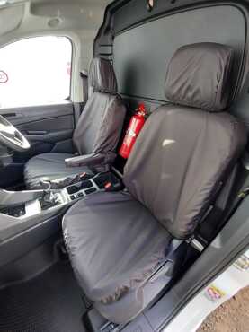Easy Fit Tailored Van Seat Covers Volkswagen Caddy 2021 on - Single & Single - Black