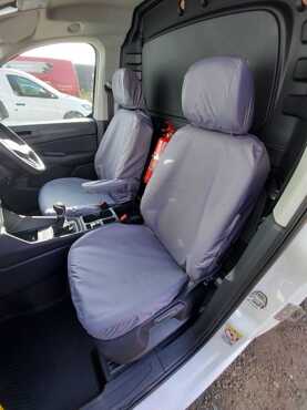 Easy Fit Tailored Van Seat Covers Volkswagen Caddy 2021 on - Single & Single - Grey