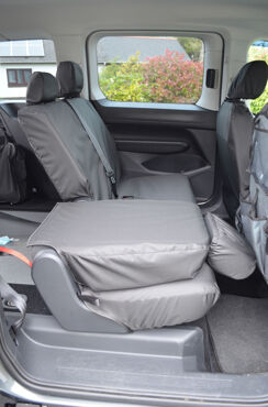 Easy Fit Tailored Van Seat Covers Volkswagen Caddy 2021 on - Rear Single & Double - Black