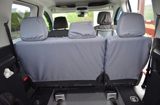 Easy Fit Tailored Van Seat Covers Volkswagen Caddy 2021 on - Rear Single & Double - Grey