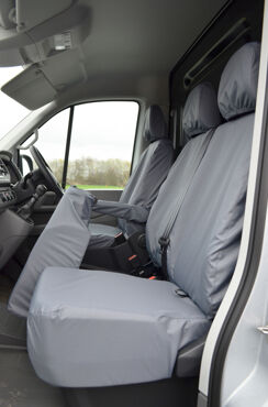 Easy Fit Tailored Van Seat Covers MAN TGE 2017 on - Single & Double - Non Folding - Grey