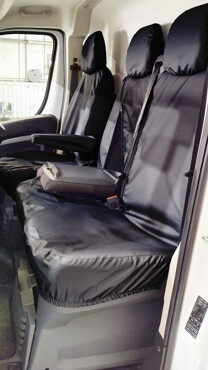 Easy Fit Tailored Van Seat Covers Vauxhall Movano Van 2022 on - Single & Double - Black