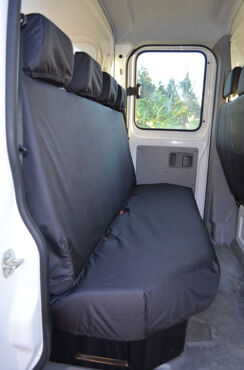 Easy Fit Tailored Van Seat Covers Vauxhall Movano 2010-2022 - Rear 4 Seater - Separate Headrests - Black