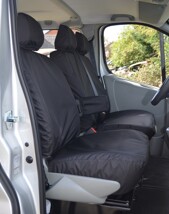 Nissan Primastar 2006-2014 Single & Double with Driver's Armrest - Black