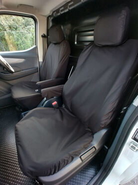 Easy Fit Tailored Van Seat Covers Maxus e-Deliver 3 2020 on - Electric - Single & Single - Black