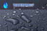 V2 Waterproof Symbol & Text On Black Van Seat Cover Material