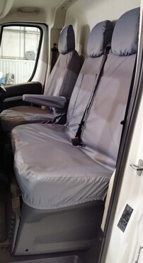 Easy Fit Tailored Van Seat Covers Vauxhall Movano Van 2022 on - Single & Double - Grey