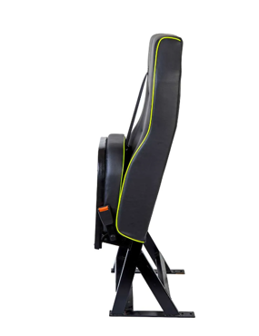 High Back Single Van Seat Kit Self Standing Flip-up Seat - 425mm Wide - Integral Headrest - Fixed Base Fitting Kit