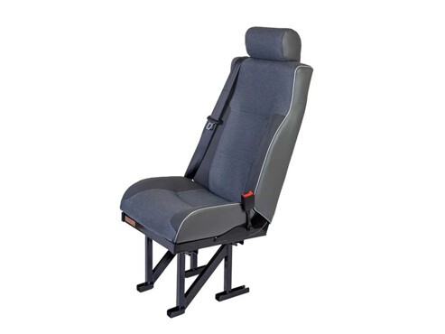 Deluxe Low Back Single Van Seat Kit 450mm Wide-Fixed Headrest - Fixed Base Fitting Kit