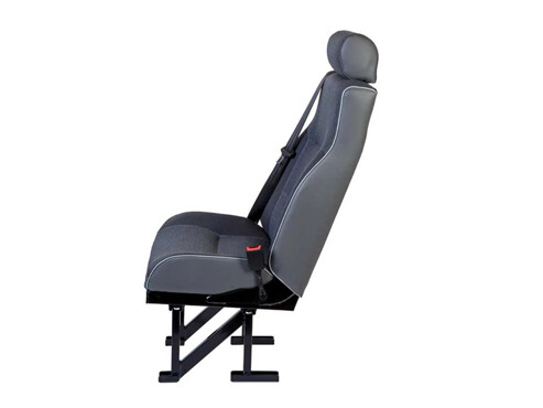 Deluxe Low Back Single Van Seat Kit 450mm Wide-Fixed Headrest - Fixed Base Fitting Kit