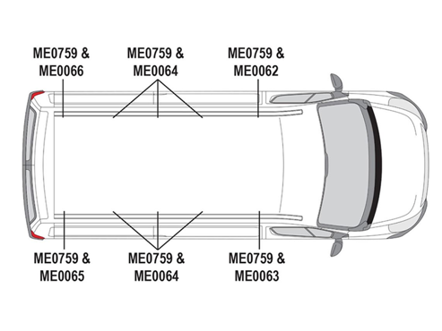 5 Van Guard Ulti Bar+ Van Roof Bars Nissan Interstar 2022 on - L3H2