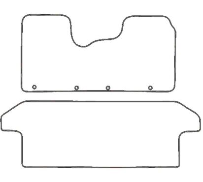 Tailored Rubber Floor Mat Vauxhall Vivaro 2014-2019 - Front & Rear