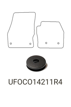 Tailored Rubber Floor Mat Ford Transit Connect 2014-2018 - Front Mats - Pair
