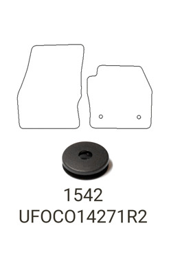 Tailored Rubber Floor Mat Ford Transit Connect 2018 on - Front Mats - Pair